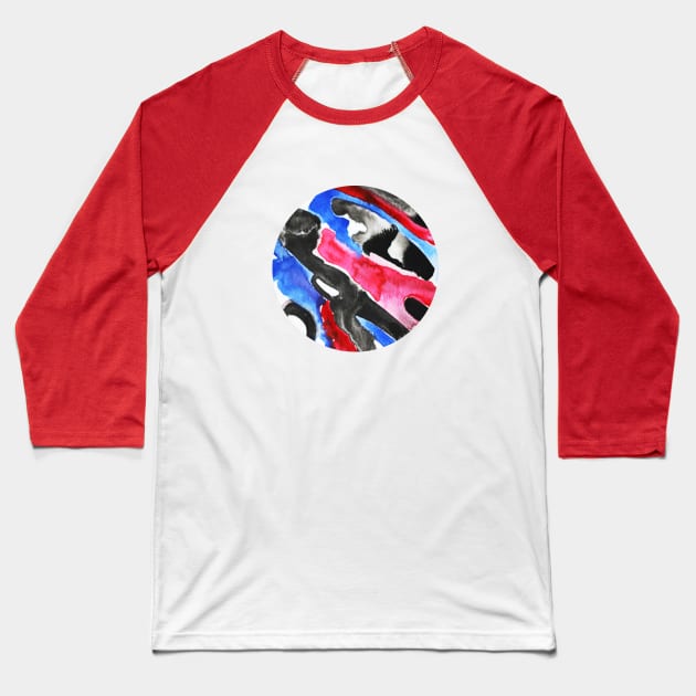 Watercolour Planet Baseball T-Shirt by SvetaCreative